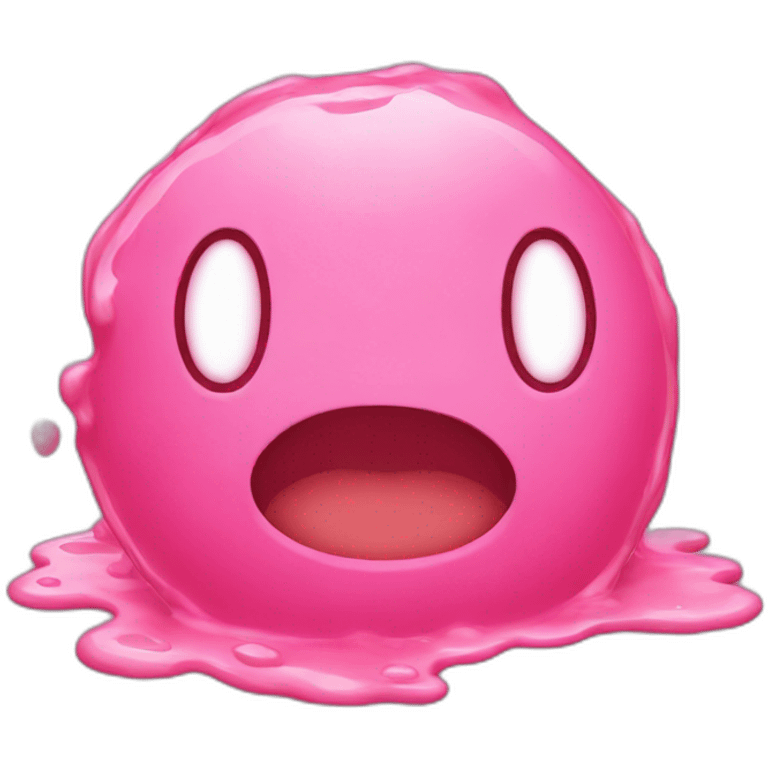 Melted kirby emoji