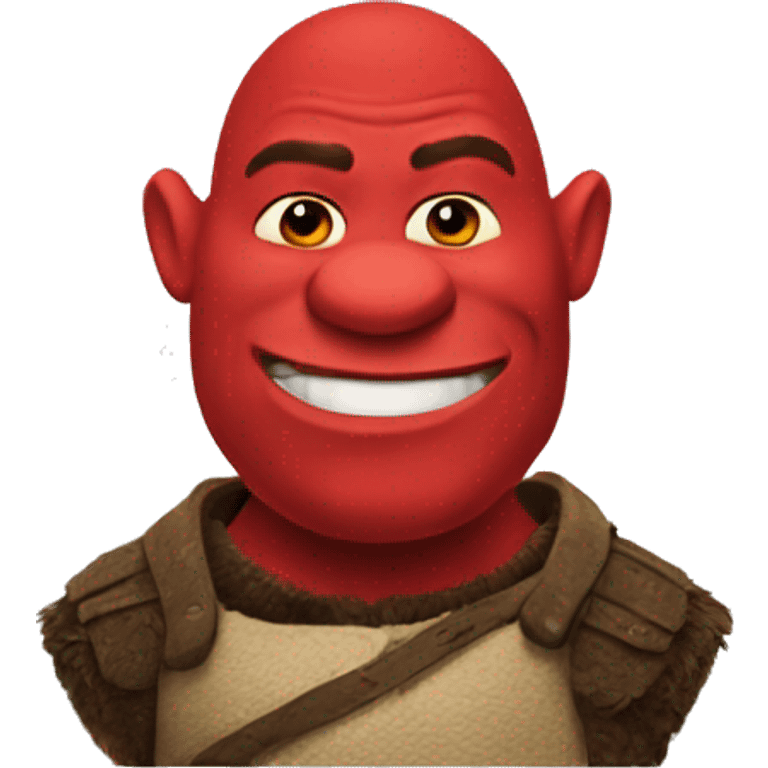 Red Shrek emoji