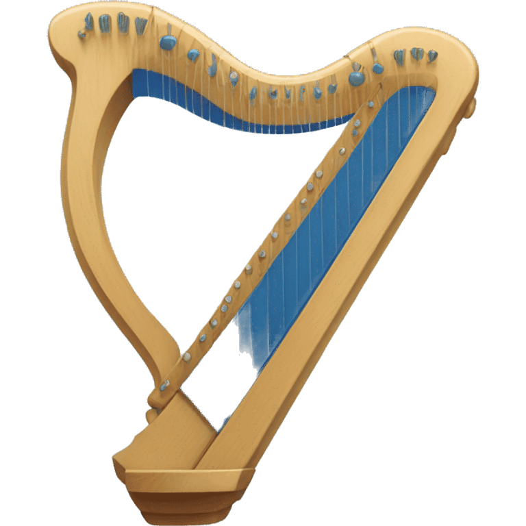 small blue auto harp emoji