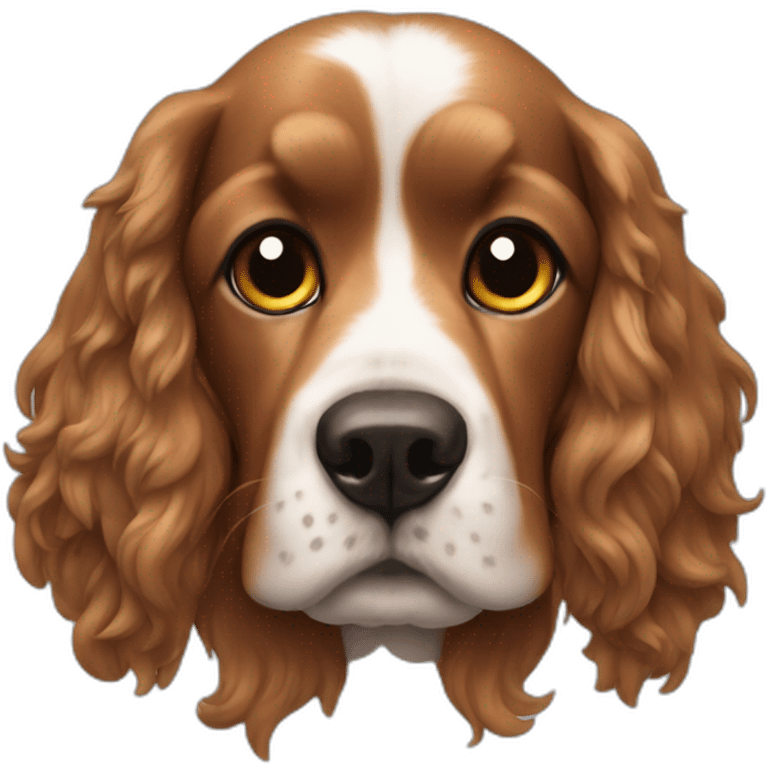 A cocker dog emoji