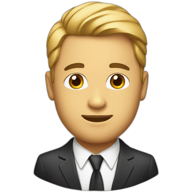 man in suit and tie emoji