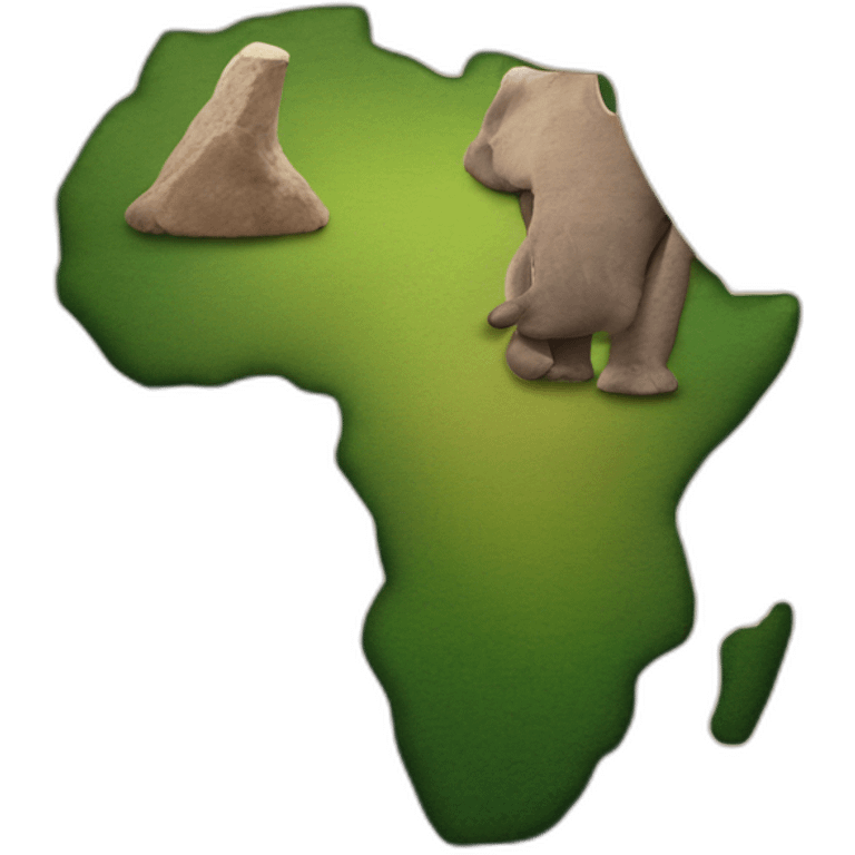 Carte d'afrique emoji