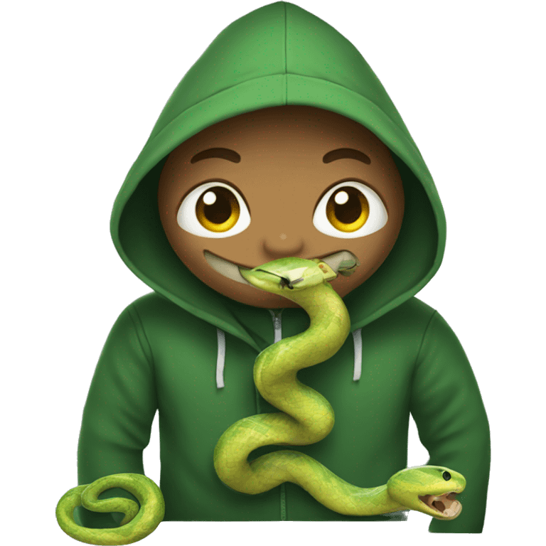 snake with hoodie emoji