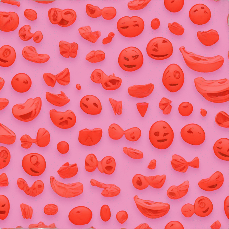 Etsy store neon red emoji