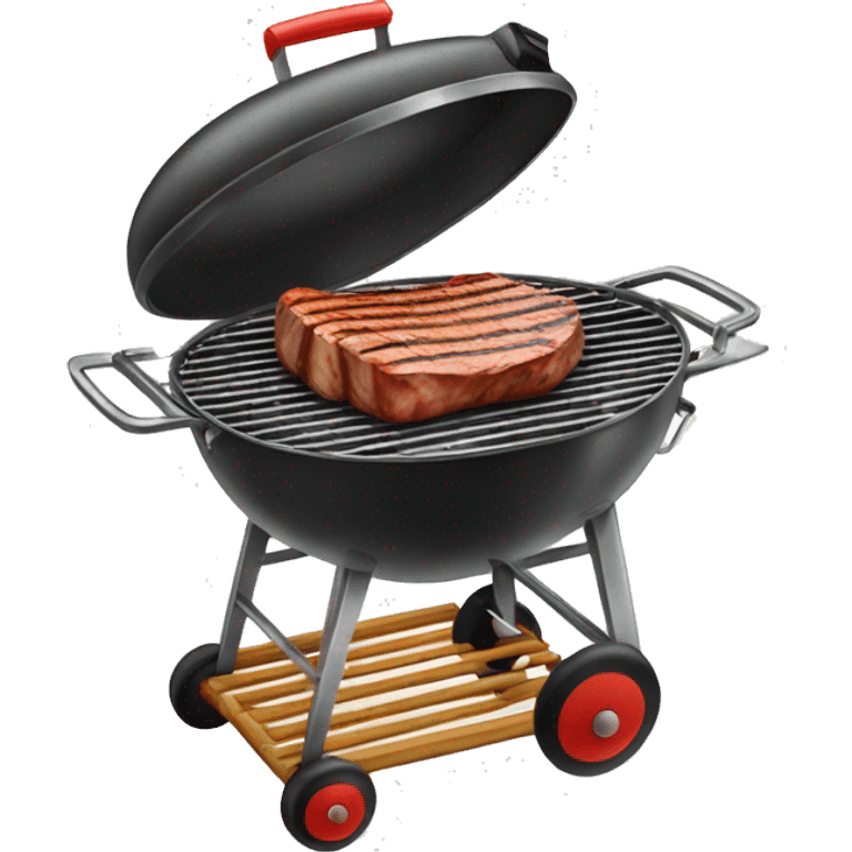 Grilled meat in a griller emoji