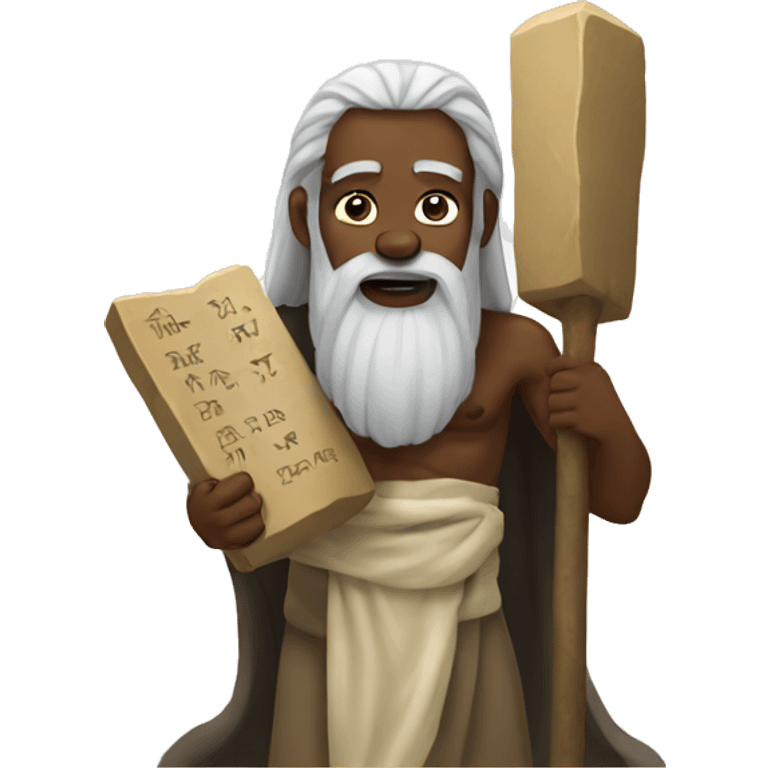 moses with stone tablets emoji