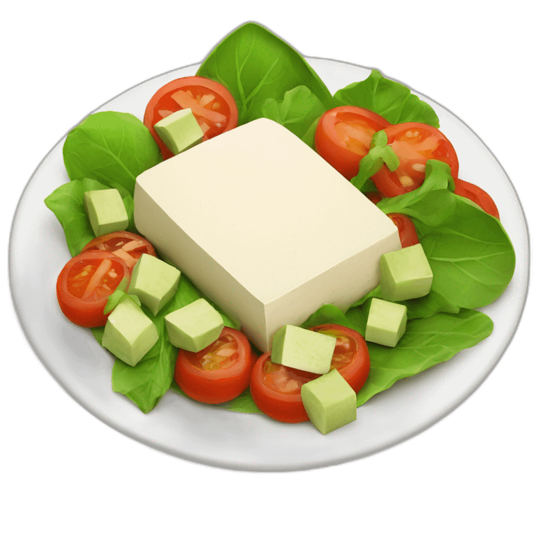 vegan tofu plate emoji