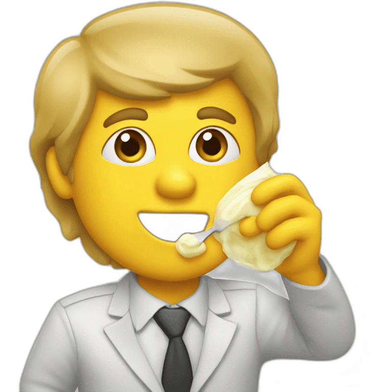 REALTOR® eating glue emoji