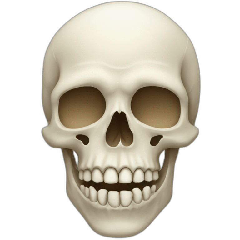 Skull without teeth emoji