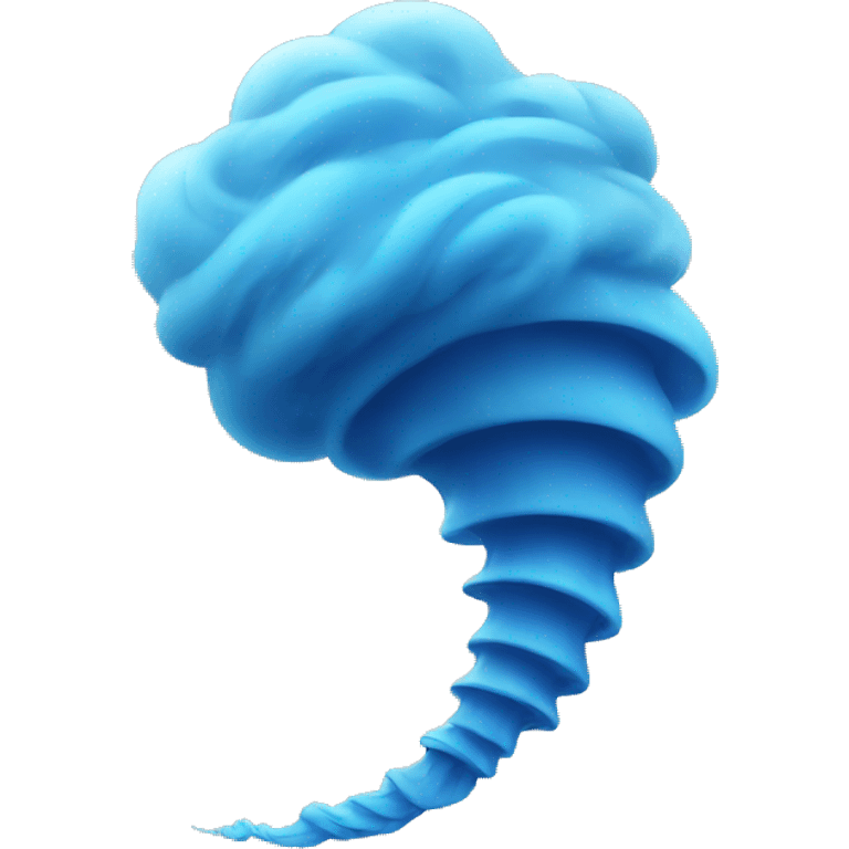 blue transparent tornado emoji