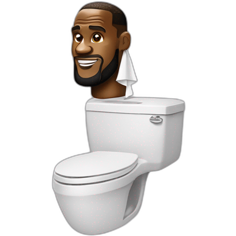 Lebron James avec un rouleau de papier toilettes  emoji