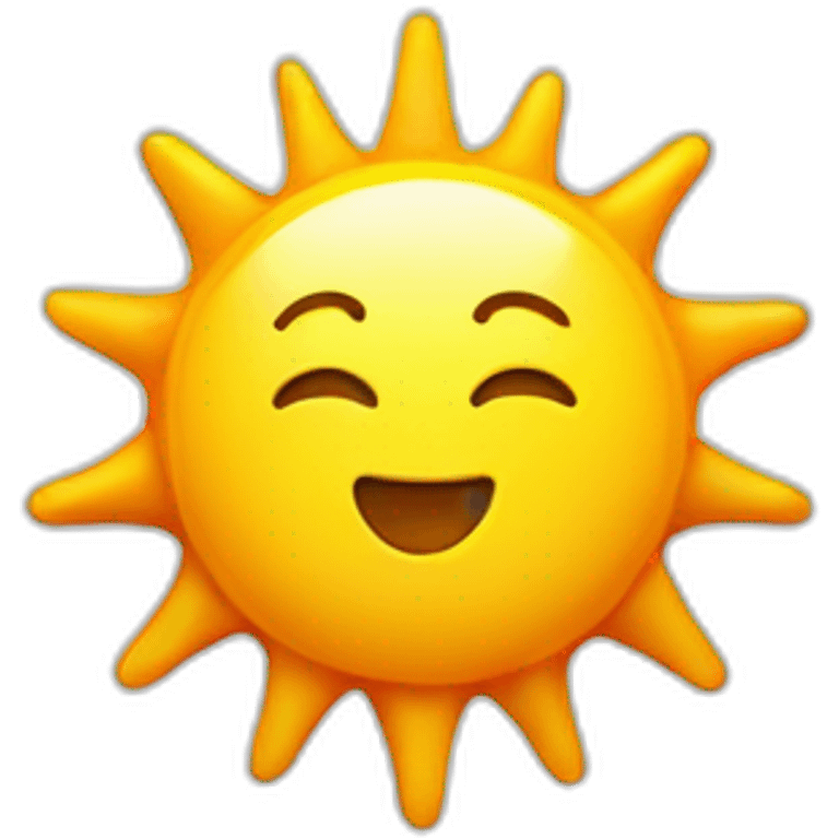 Sun star emoji