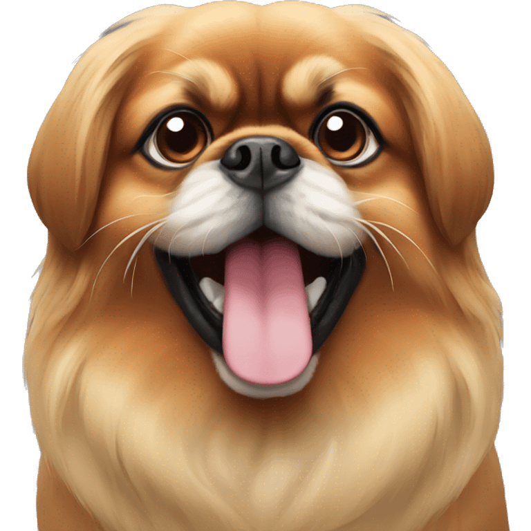 red Pekingese emoji