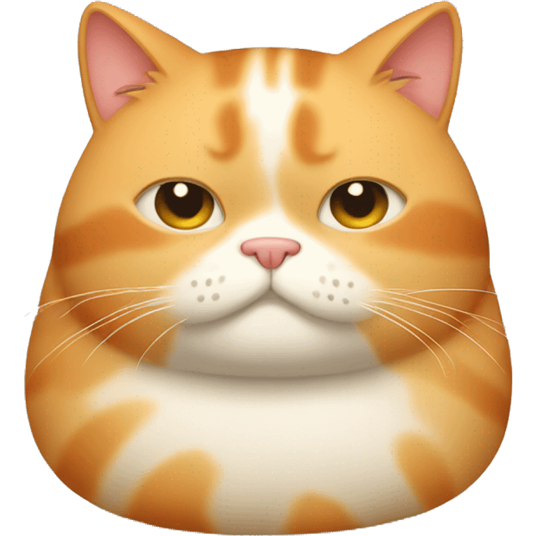 ginger tired fat cat emoji