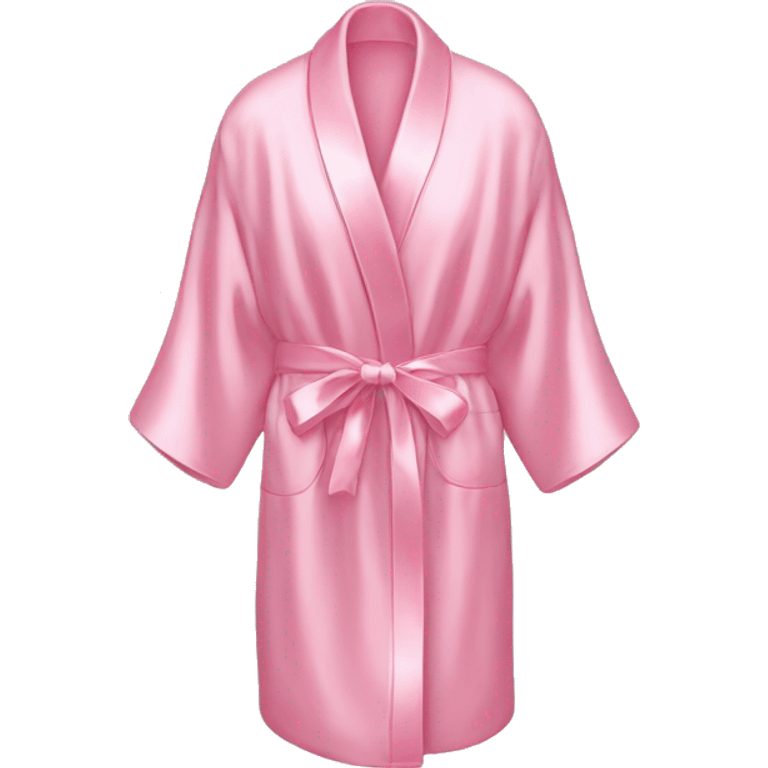 Light pink silk slippers and robe emoji