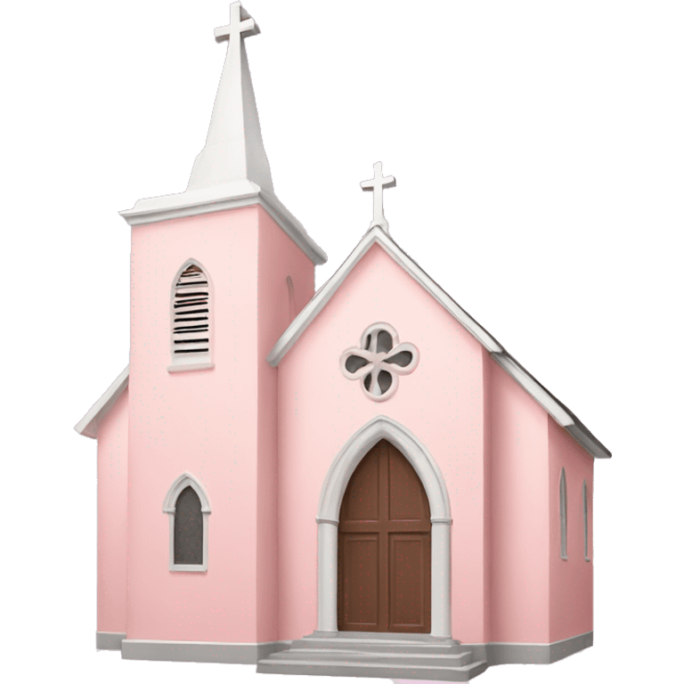 Light pink church emoji