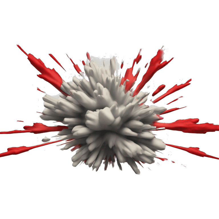 simple explosion with red l emoji