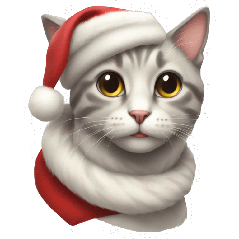 aesthetic christmas cat emoji