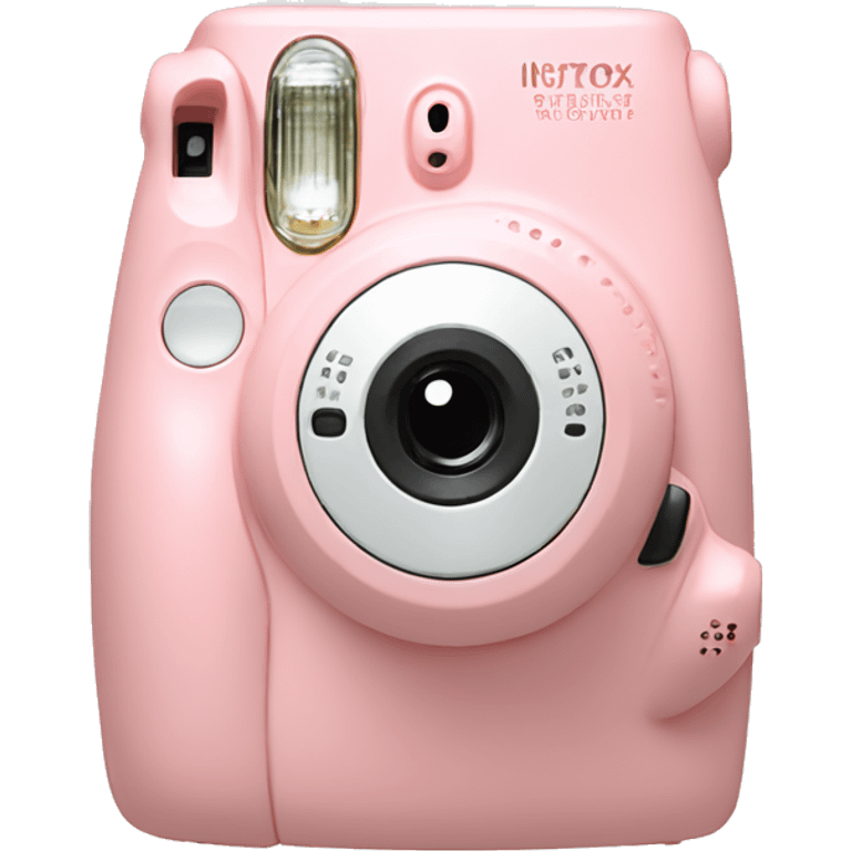 Light pink instax in bow emoji