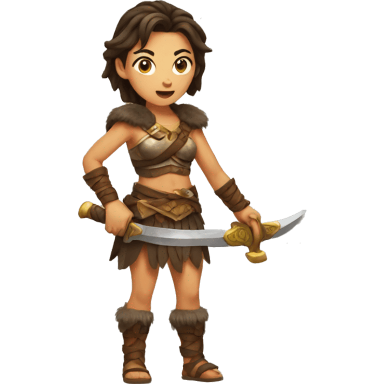 Female barbarian emoji