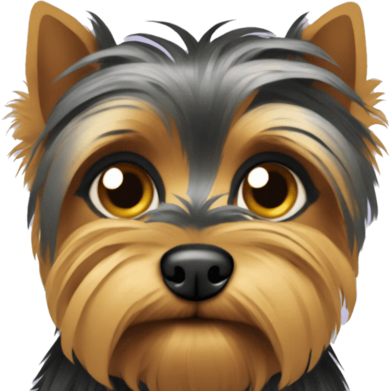 One eyed Yorkshire terrier  emoji