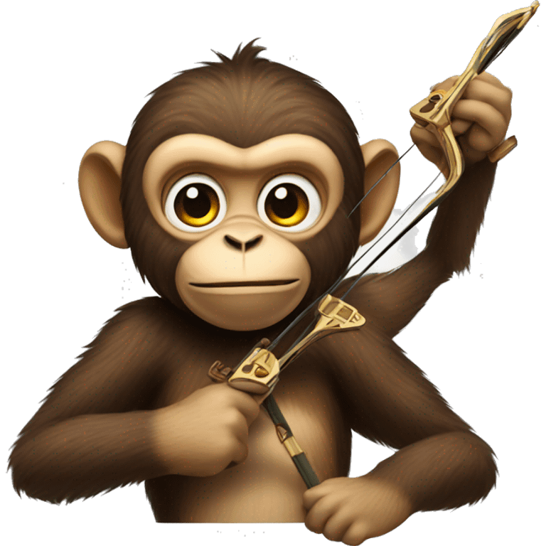 Monkey with a crossbow  emoji