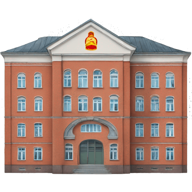 typical soviet  russian school buiding  emoji