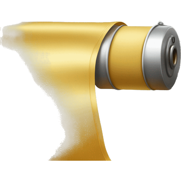 SHINY GOLDEN ROLL OF FABRIC ON TUBE WITH LOCATION PIN  emoji