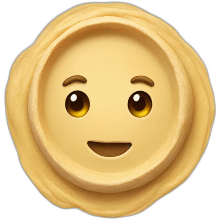 Hummus on the plate emoji