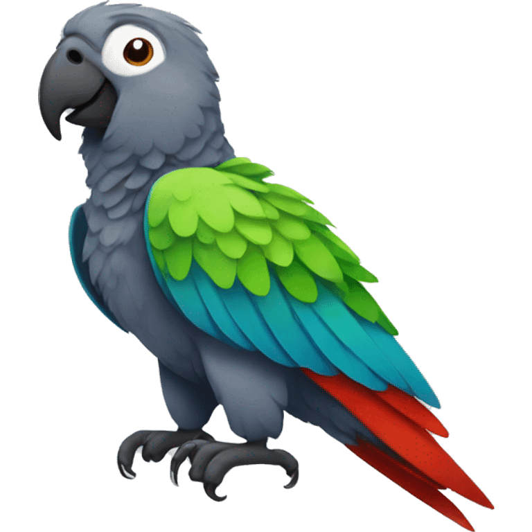 happy animal parrot emoji