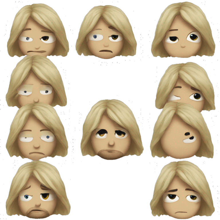 Kurt Cobain mind blowing emoji