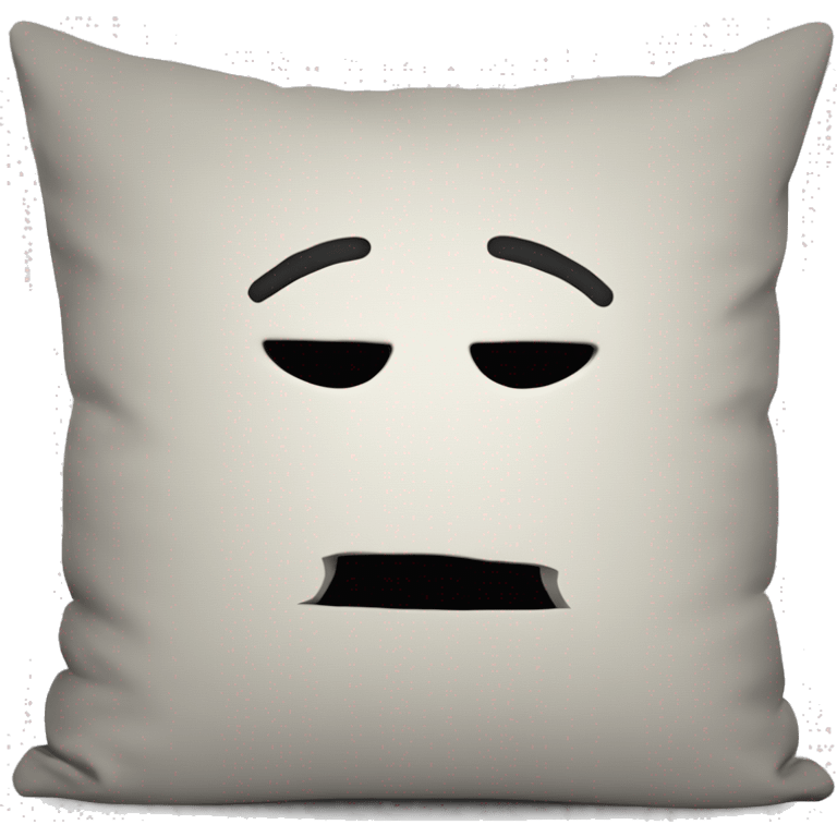 cartoon head buried in pillow emoji