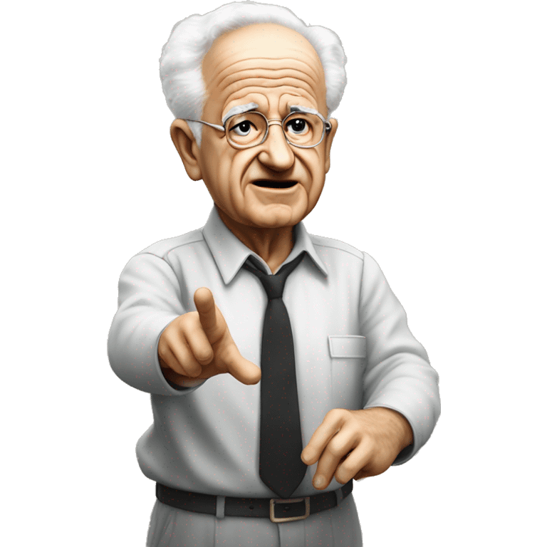 ben gurion photorealistic Gesturing go emoji