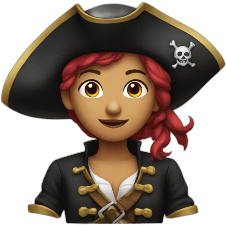 a pirate girl emoji