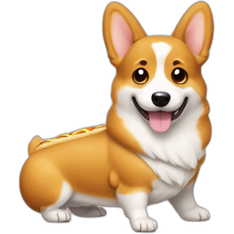 corgi hot dog pokemon emoji