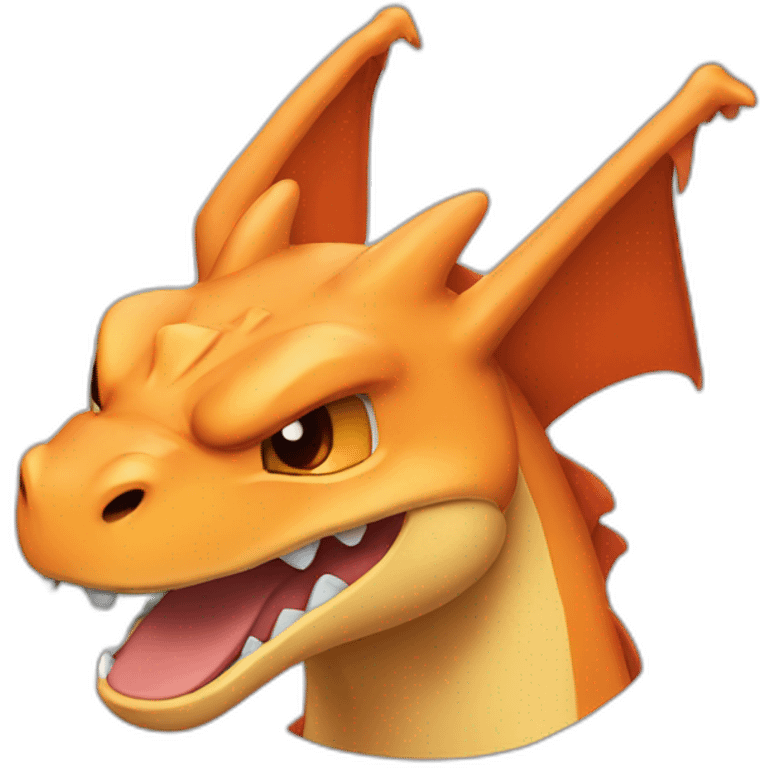 Crying Charizard face emoji