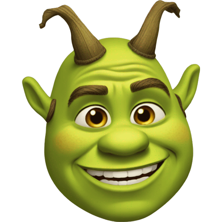 Shrek flirting  emoji