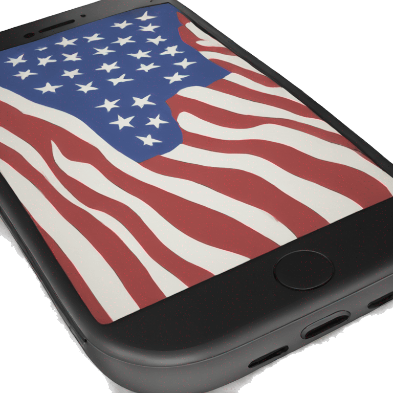 american flag phone emoji