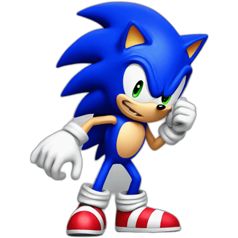 Sonic the man emoji