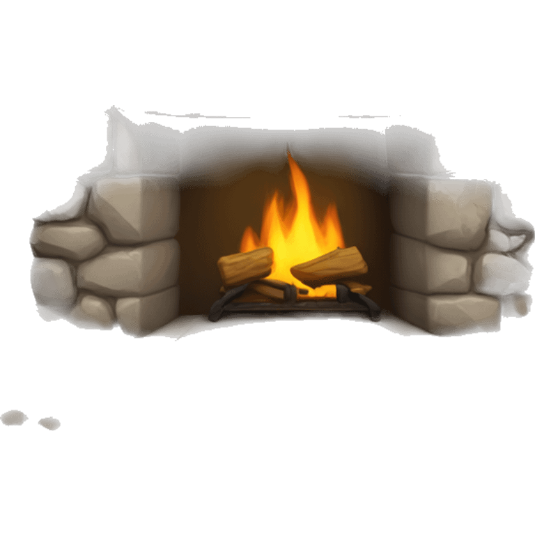 Stone fireplace  emoji