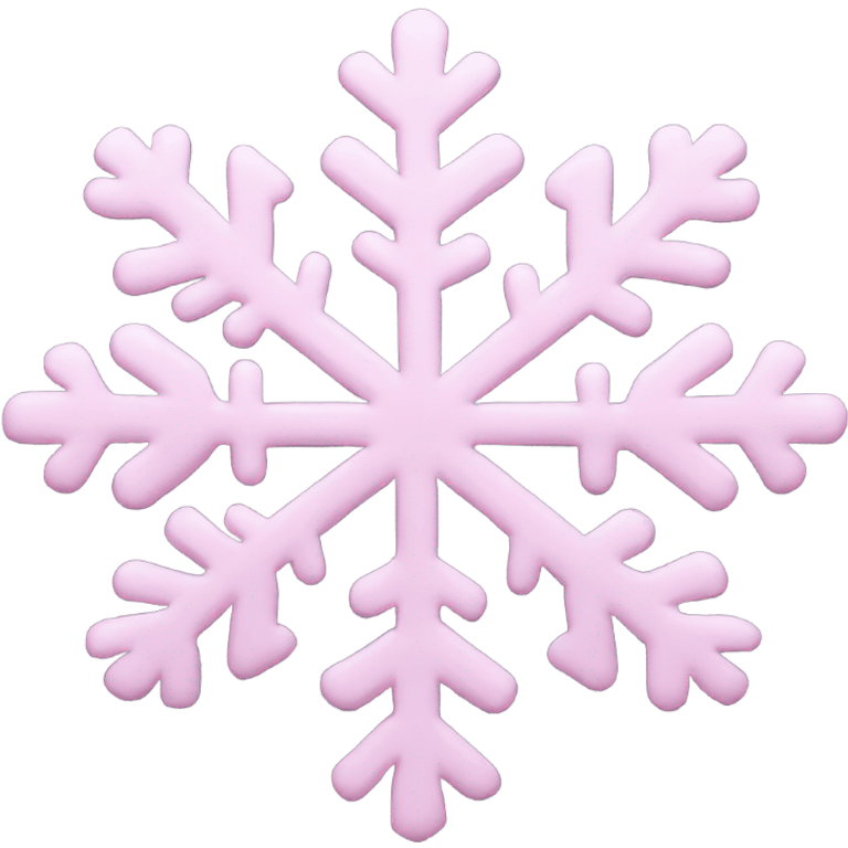 pastel pink snowflake  emoji