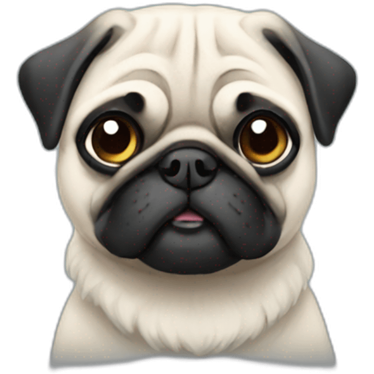 winter pug emoji