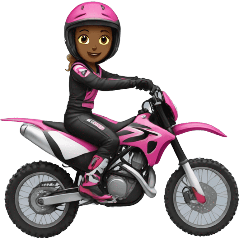 Girl moto cross emoji