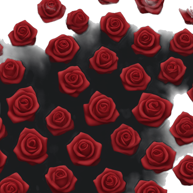 Dark red rose emoji