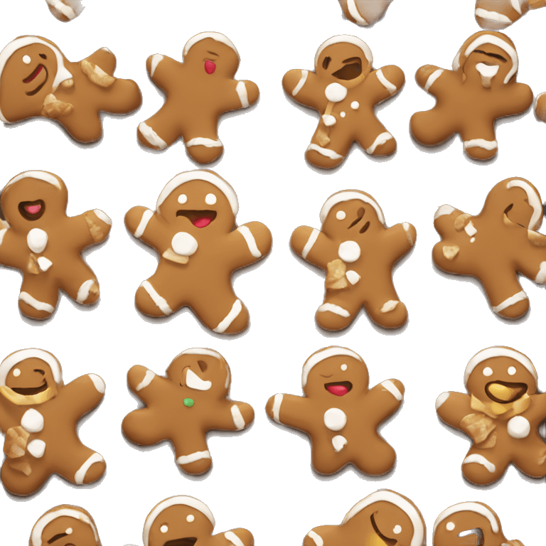 Gingerbread man emoji