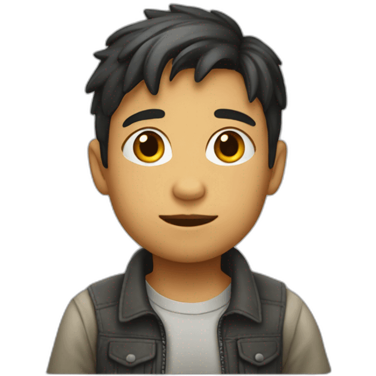 niño de 10 años rubio  emoji