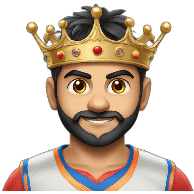 Cute - Virat Kohli - crown emoji