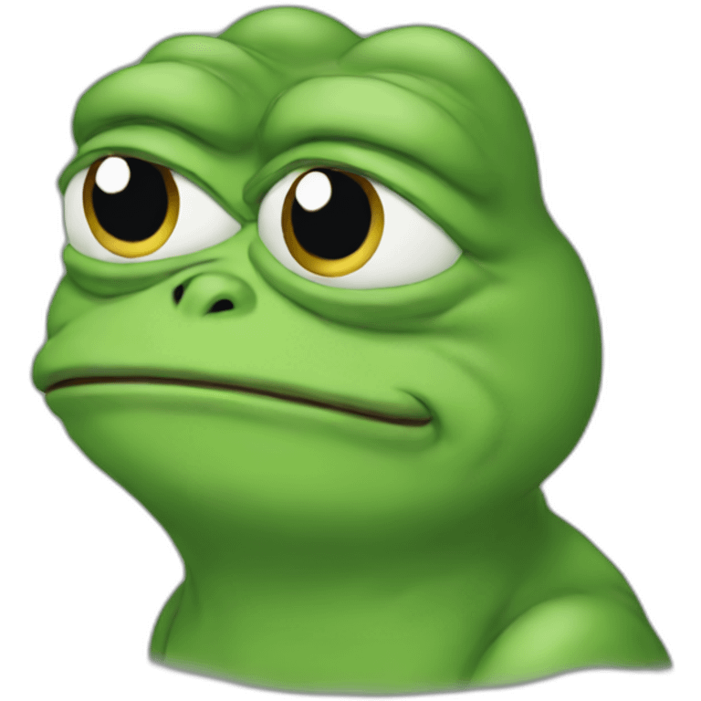 Sad pepe emoji