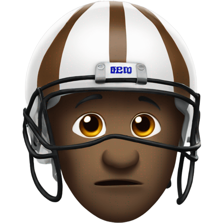 Buffalo wearing a football helmet emoji