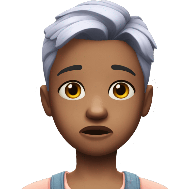 Sims 4 character crying emoji